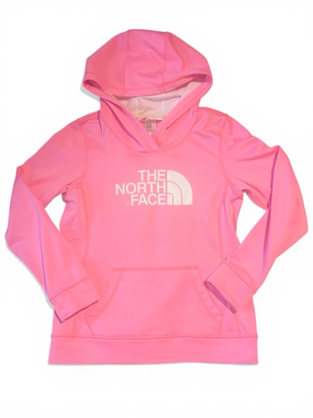 The North Face Hot Pink Polyester Fleece Pullover Hoodie Women’s M